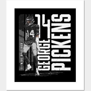 George Pickens Pittsburgh Vertical Name Posters and Art